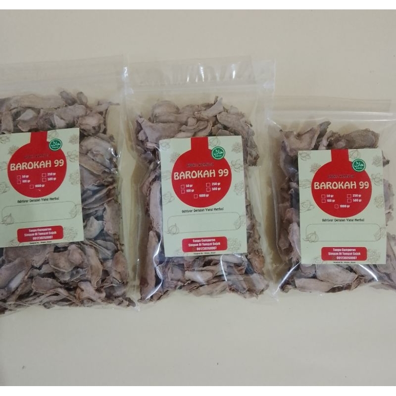

Kunir putih kering/rajang