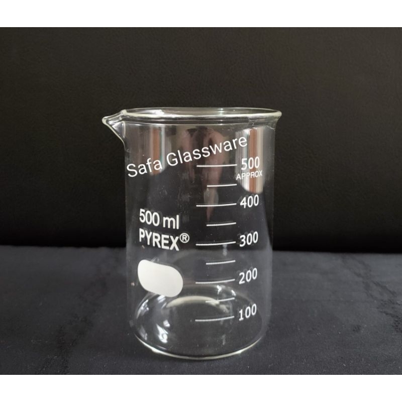 Beaker Glass 500 ml / Gelas Kimia 500ml Pyrex