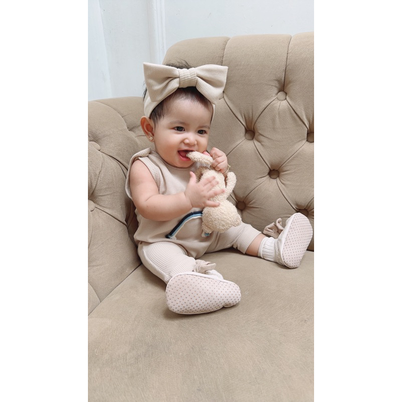 [12.12 SALE] Mioubaby Overall free headband | overall bayi  | Playsuit bayi | romper anak I overall bayi I baju kodok anak | jumper bayi | jumpsuit bayi | hadiah lahiran | romper bayi  I jumper baby I jumpsuit baby I baju kodok bayi I romper baby