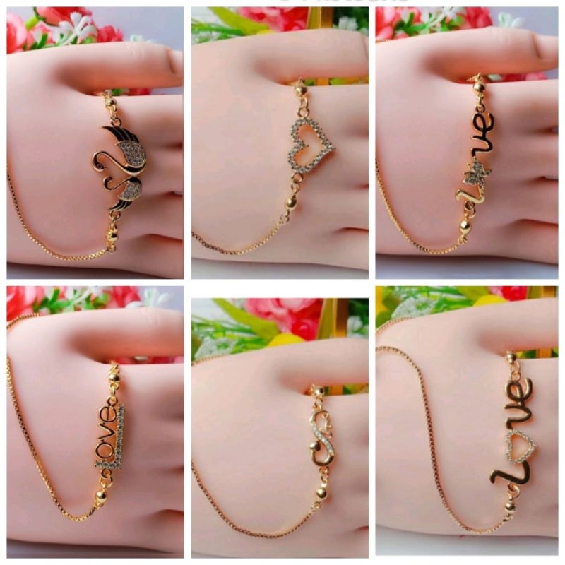 Gelang serut xuping gold/gelang gaya korea Xuping warna emas