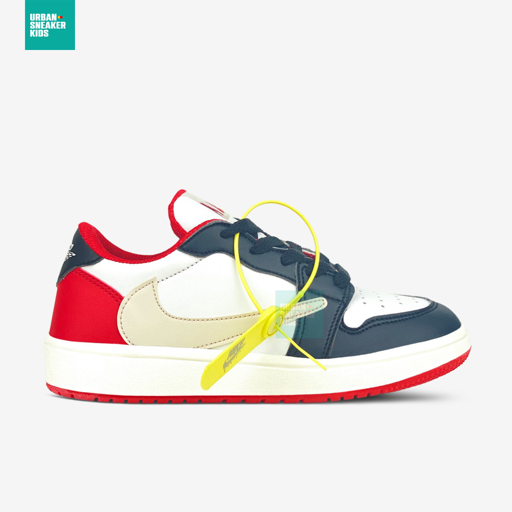 SEPATU SNEAKERS ANAK RED WHITE USIA 3-10 TAHUN UNISEX - URBAN SNEAKER KIDS