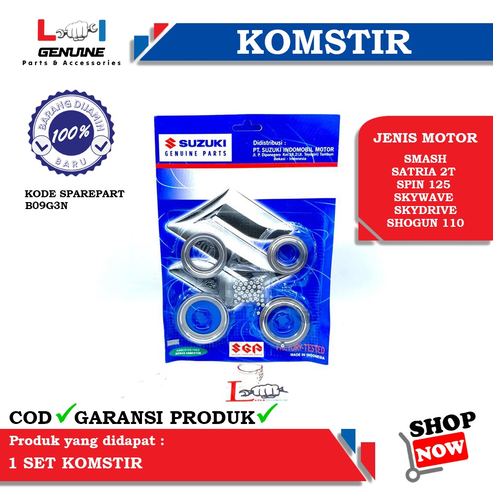 -LOI- COMSTIR KOMSTIR ORIGINAL SUZUKI SATRIA 2T, SPIN 125, SMASH, SKYWAVE, SKYDRIVE, SHOGUN 110