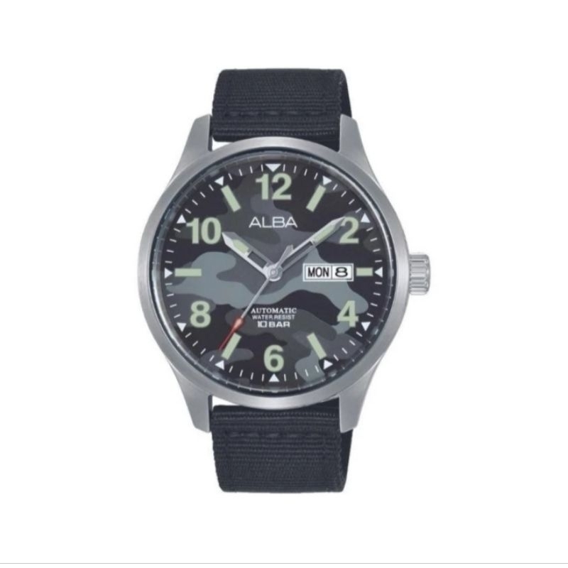 Jam Tangan Pria Alba Automatic Black Nylon