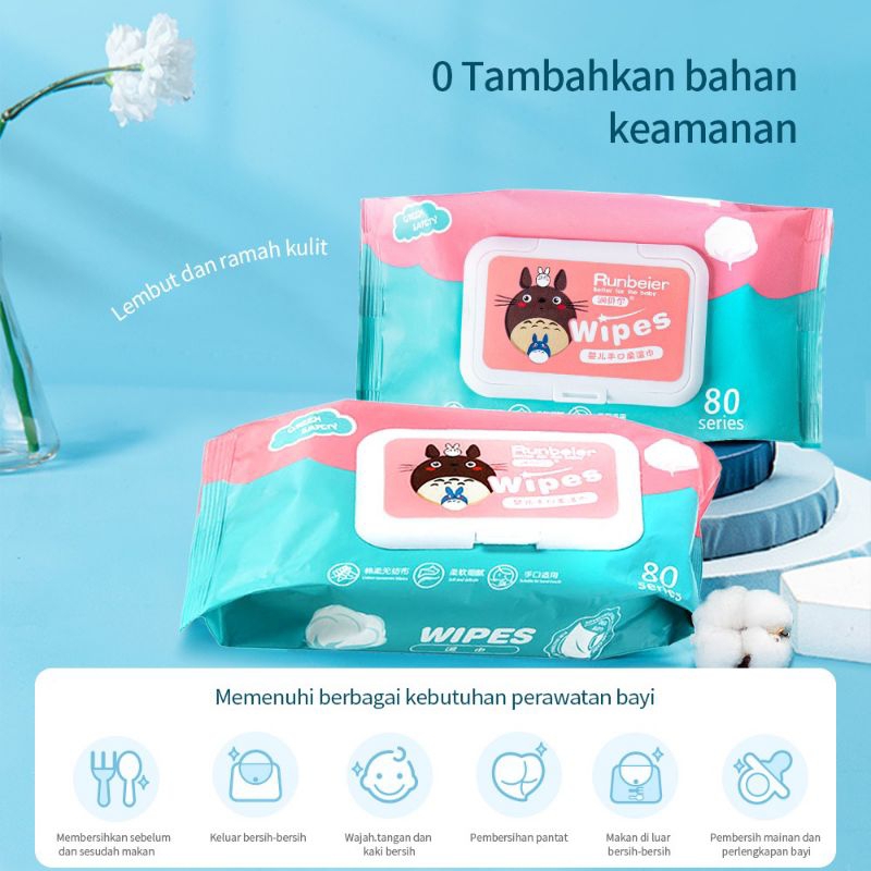 GPSS- Tissue Basah Bayi Tisu Basah Bayi Tissue Basah Kucing Anjing Pet Tisu Basah Kucing Anjing Tissue Basah Hewan Pembersih Mata Kucing Hewan Anjing