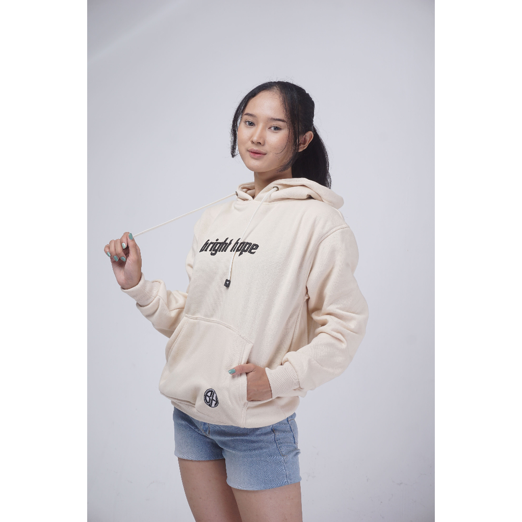 BRIGHT HOPE/SWEATER HOODIE/BORDIR TIMBUL/BAHAN TEBAL/PRIA &amp; WANITA