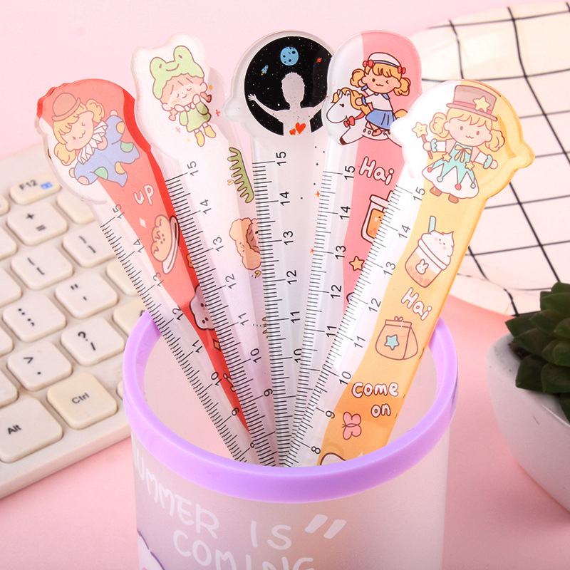 ⭐️𝐈𝐇𝐒 𝟏𝟎𝟐𝟐 𝐋𝐚𝐦𝐩𝐮𝐧𝐠⭐️Pengaris Sekolah Kantor Motif Lucu 15cm Bahan Plastik Import