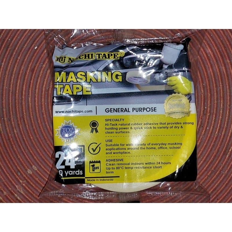

MASKING TAPR 24MM X 20 YARD NACHI ORIGINAL KEMASAN