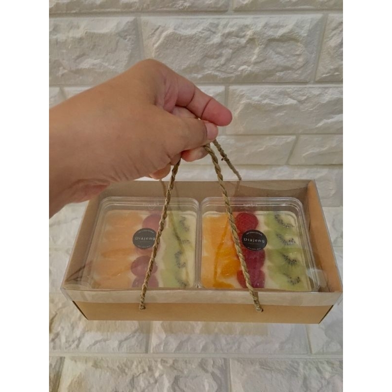 

Box Pudding Brownies Box Hampers Hajatan Premium Kraft Tebal
