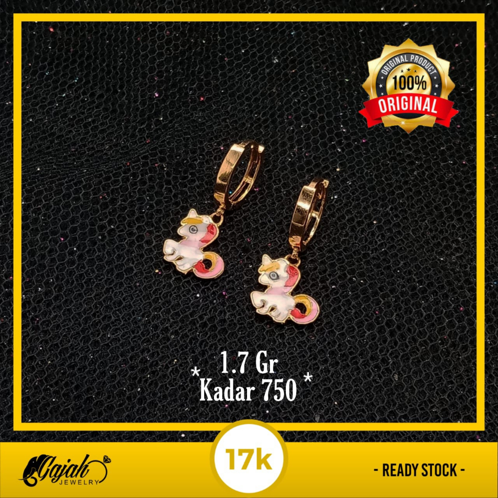 Anting Anak Emas 17K - 1.7 Gr Kadar 750 - 4859