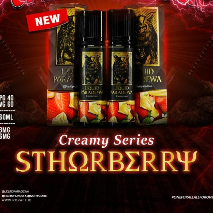 LIQUID PARADEWA CREAMY STHORBERRY 60ML 6MG