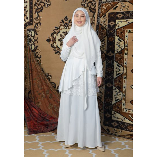 ZOYA PIAZZA TUNIK PUTIK X LARISSA ATASAN PUTIH