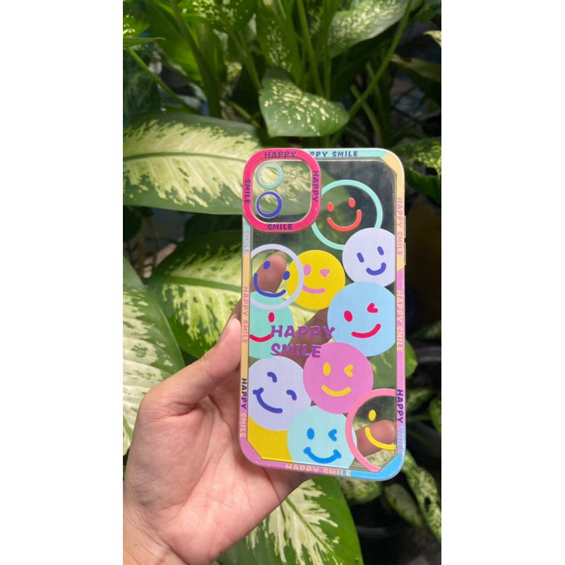 SOFT CASE IPHONE 11 transparan motif smile face