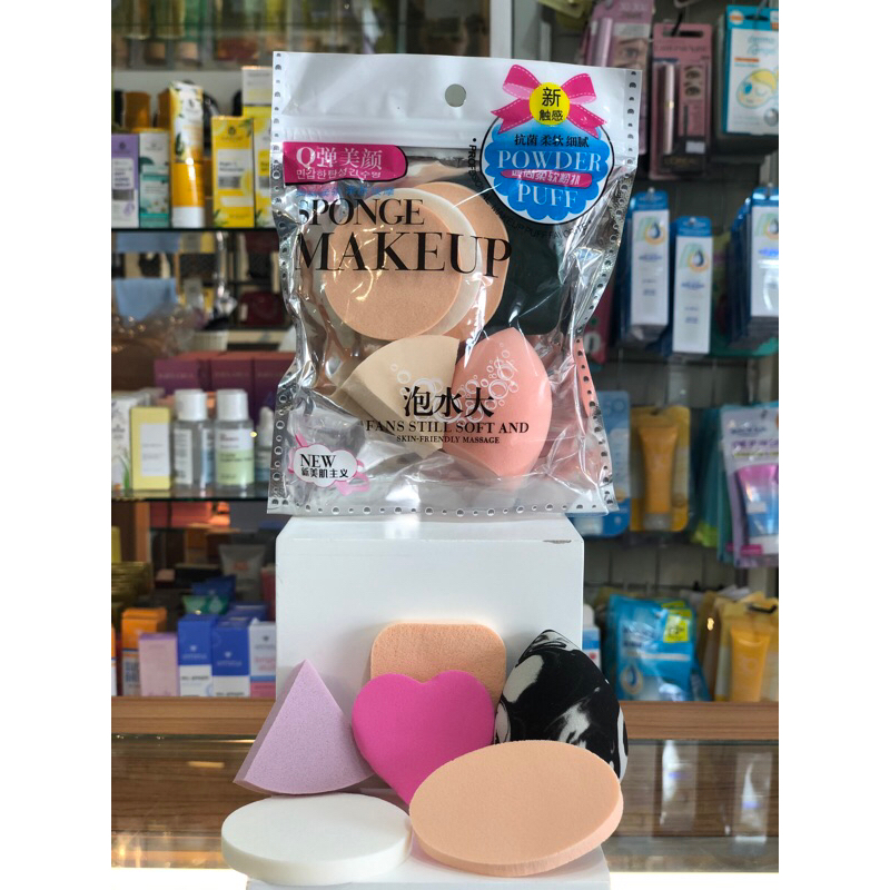 beauty blender set / spon bedak / puff bedak