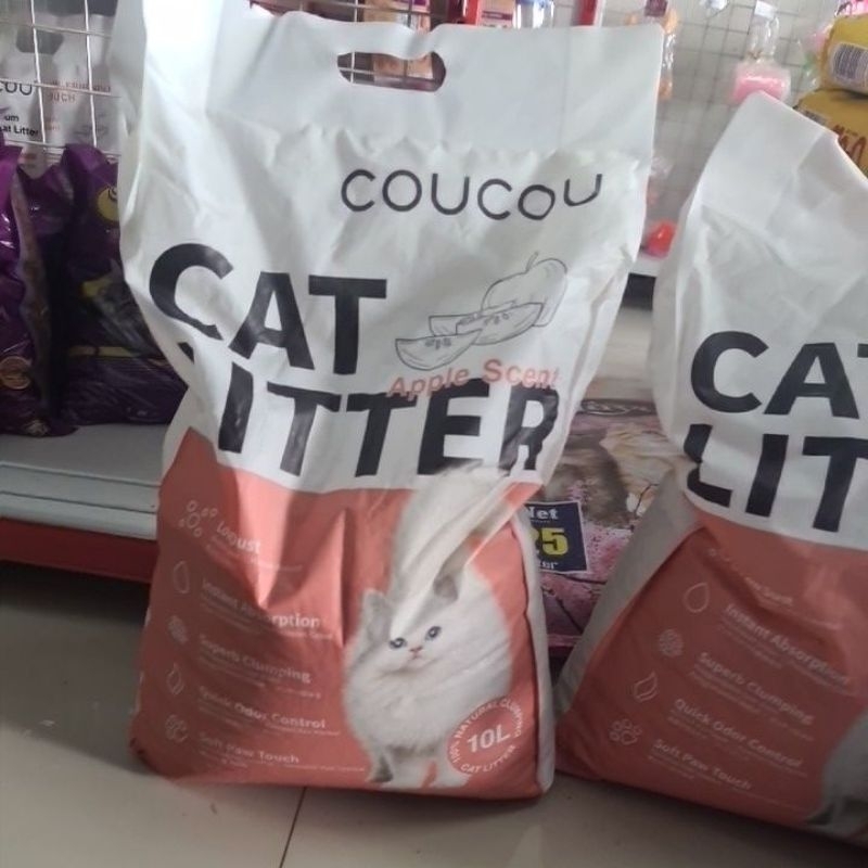 Pasir Coucou Cou cou Kucing Gumpal 10 Liter