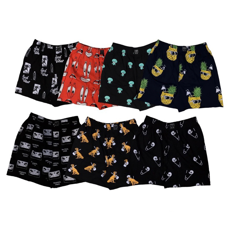 CELANA PENDEK BOXER MOTIF TERBARU TERMURAH