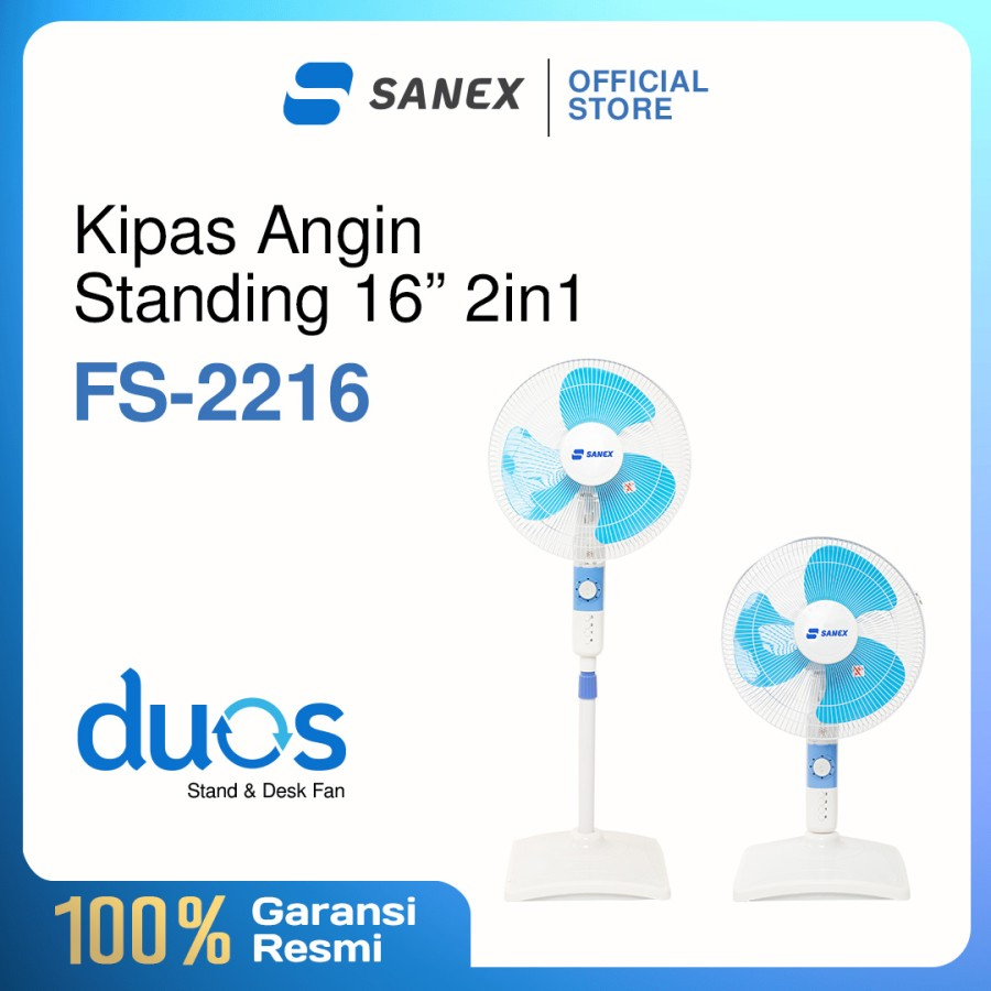 Kipas Angin Berdiri 16&quot; / Stand Fan 16 Inch Sanex FS-884/FS-899