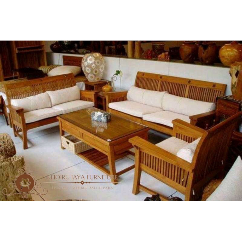 Set Kursi tamu jati Premium Grade A FREE ONGKIR