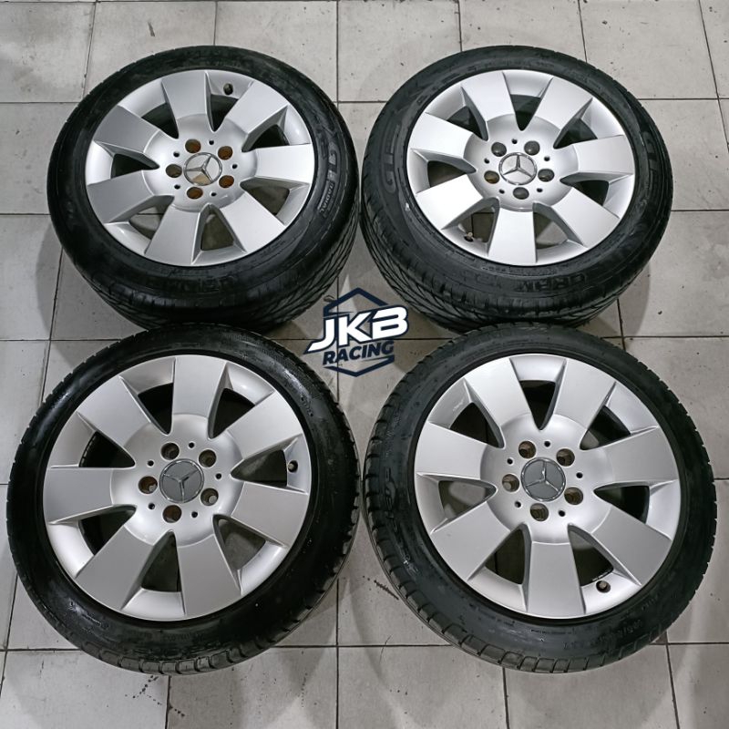 Velg Mobil Second OEM MERCY C200 RING 16X7.5 HOLE 5X112 + BAN 185-55/195-55 R16