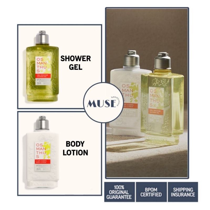 Loccitane Osmanthus Shower Gel 250ml / Body Lotion 250ml