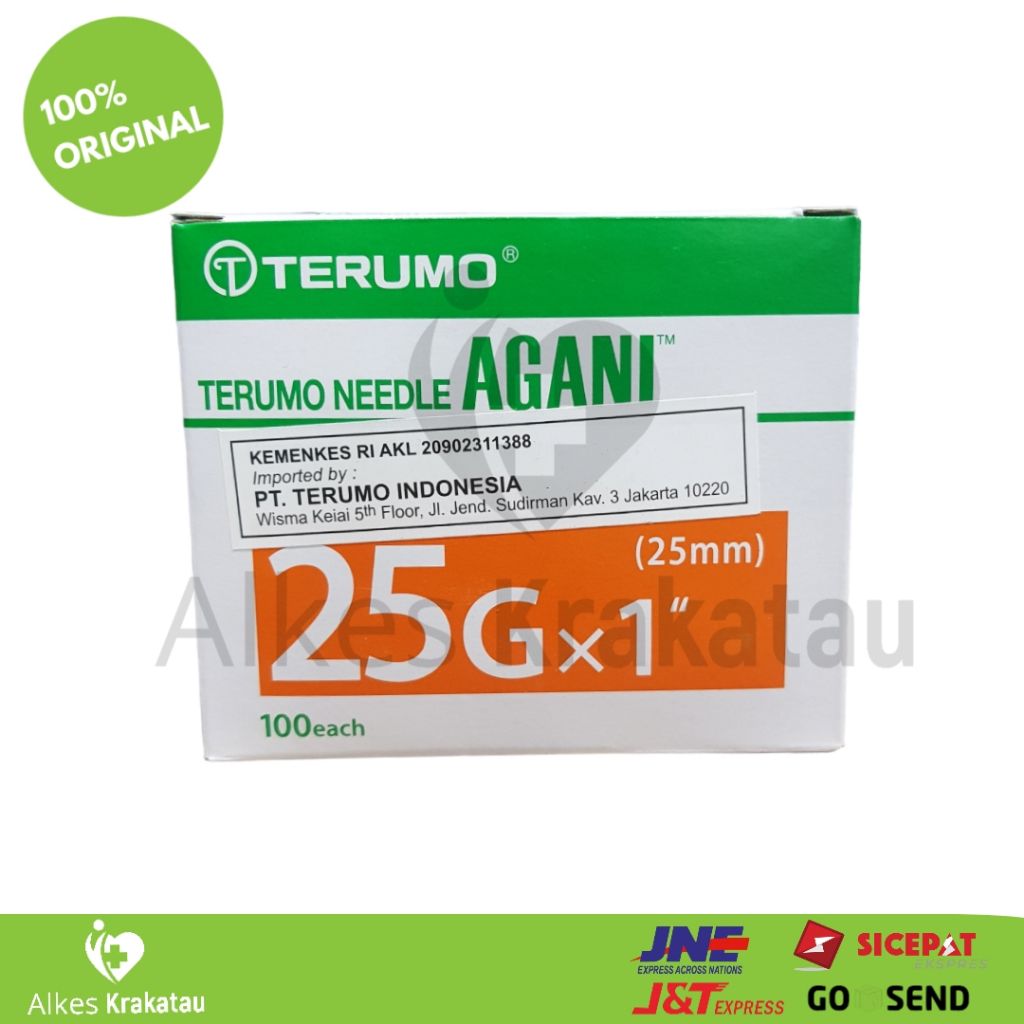 Needle Terumo 25 G AGANI / Needle 25 G / Jarum 25G