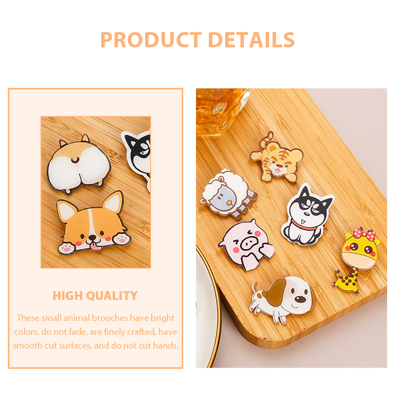 COD❤️Pin Akrilik Lucu Aksesoris Seri (Animal) untuk Tas Cute Pin Brooch Pin Bros Acrylic Korean Style-A.one