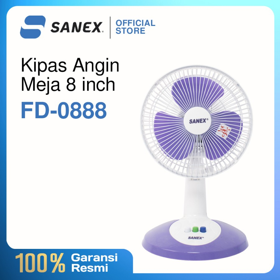 Kipas Angin Meja 8 inch / Desk Fan Sanex 8&quot; Sedang FD-0888