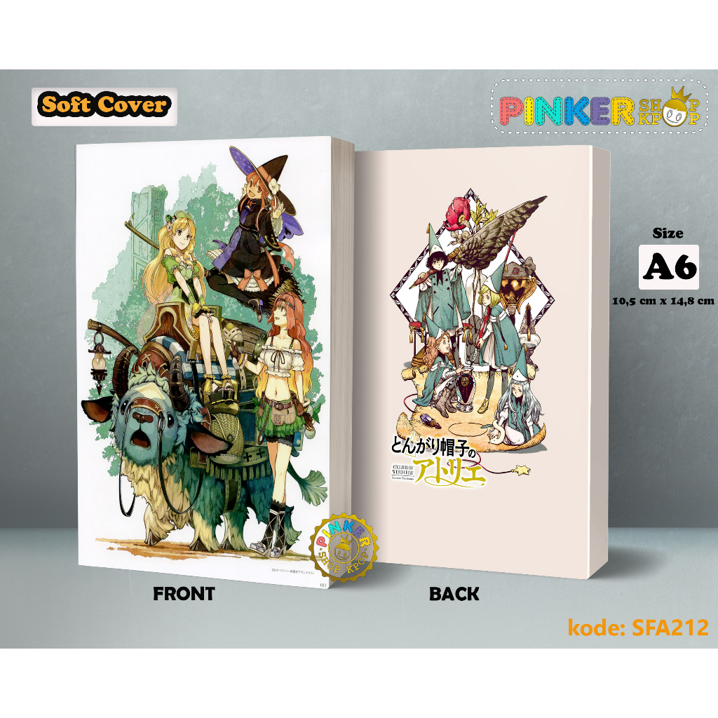 

(SFA212) Pocket Note Atelier Of Witch Hat Magical World Softcover A6/A5 Buku Tulis catatan Notes Agenda Planner Jurnal
