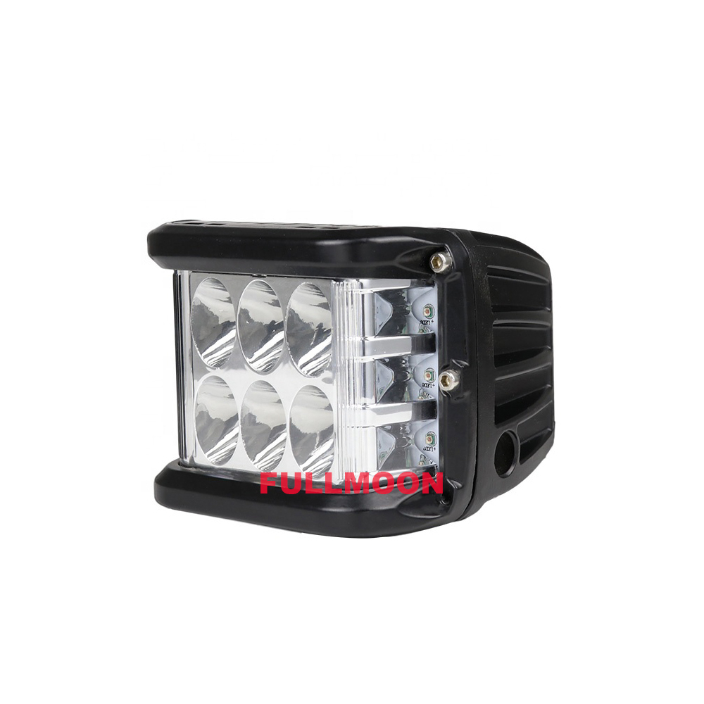 Lampu tembak 6 led mata + lampu flash kedip kiri kanan lampu tembak led 6 mata flash