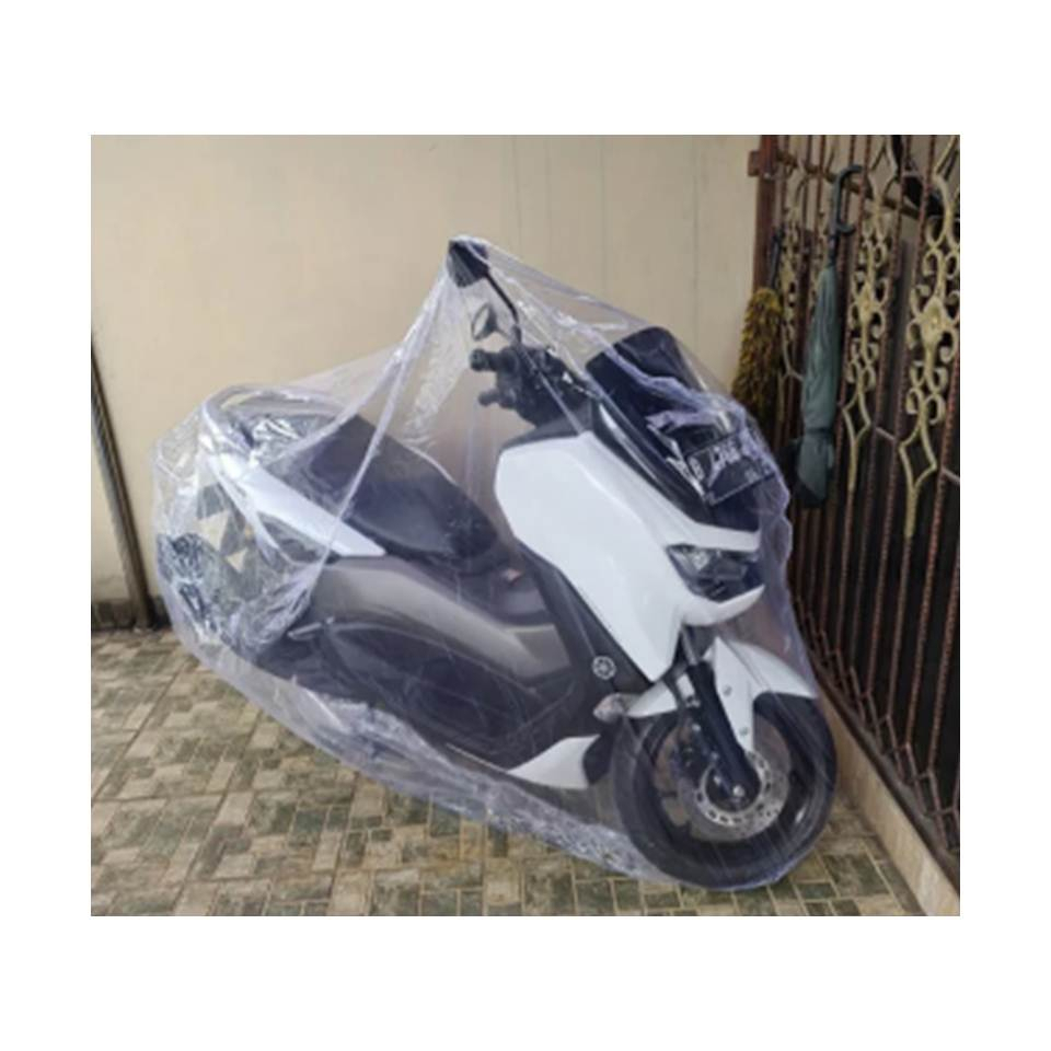 SARUNG MOTOR TRANSPARAN / COVER MOTOR PREMIUM TRANSPARAN UKURAN L,XL