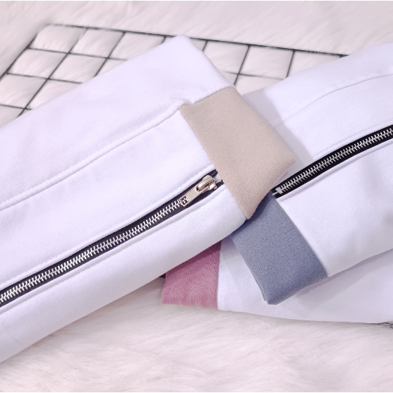 Sweater Wanita Super Candy Korean Style - Switer Pocket Zipper Terbaru