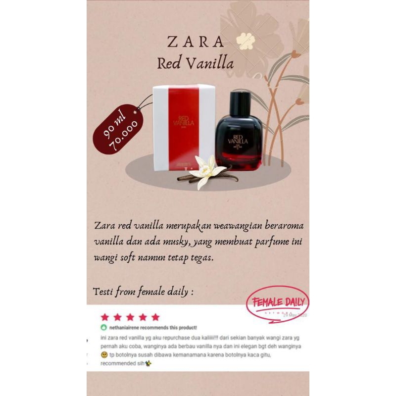 ZARA RED VANILLA