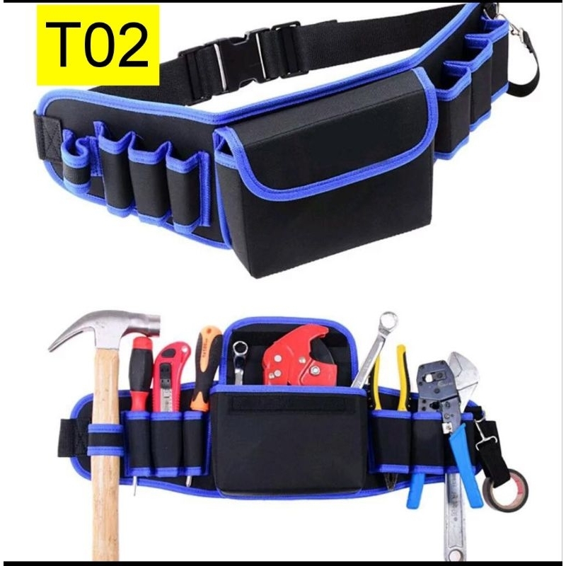 Electrician Tool Bag Tas Pinggang Perkakas Tas Menyimpan Alat Alat Bengkel Dan Bangunan Proyek