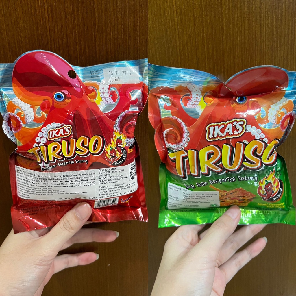 Ika's Tiruso Squid Flavoured Fish Snack 12g