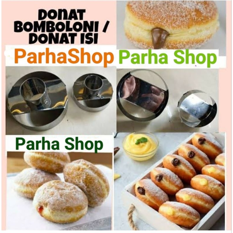 Cetakan Donat Isi /Donat Bulat Polos/Bomboloni