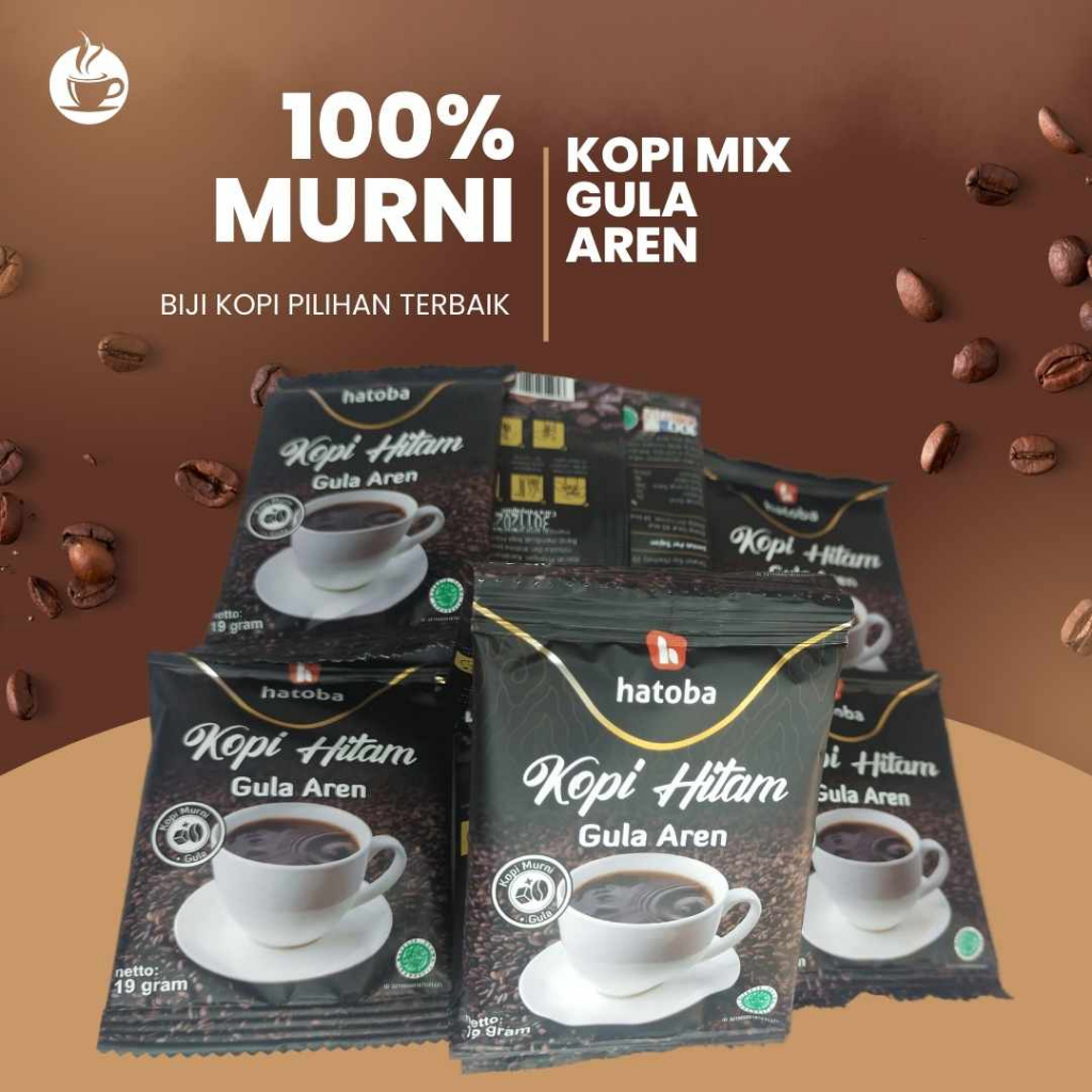 

100% Kopi Murni, Kopi Gula Aren Siap Seduh Kopi Rube Hatoba