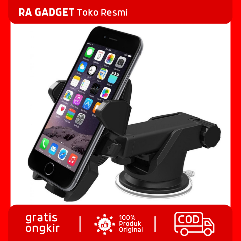 Long Neck Car Holder Penyangga Smartphone Dashboard / Car Stand Holder Tempat Dudukan Penyangga Pega