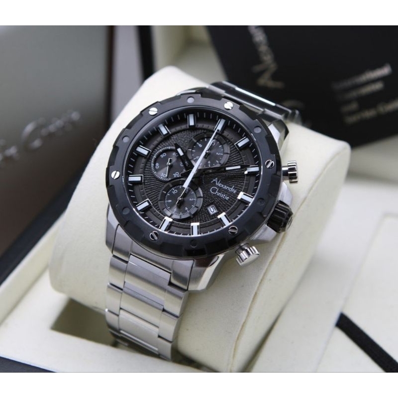Jam Tangan Pria Original Alexandre Christie AC6602MC