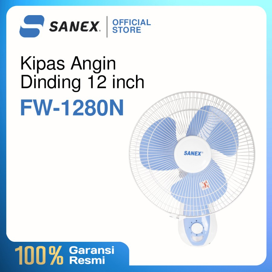 Kipas Angin Dinding 12 Inch /Kipas Tembok/ Wall Fan 12&quot; Sanex FW-1280