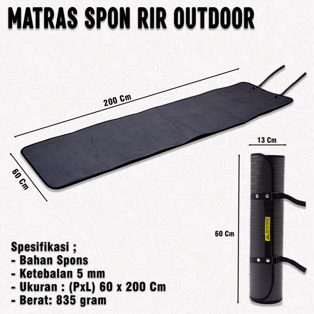 Matras Spons / Alas Tidur Tikar Camping Matras Spon Yoga MATRAS KARET GROSIR