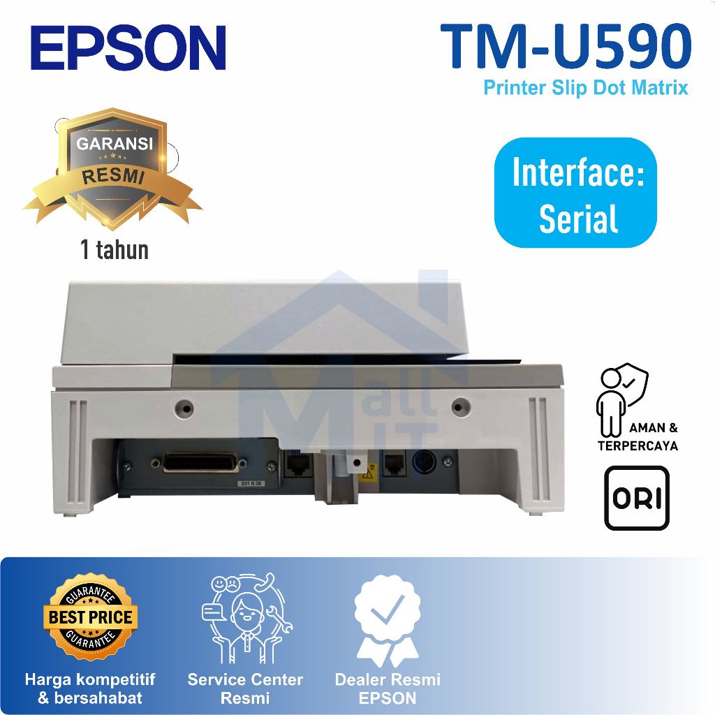 Printer EPSON POS Kasir Dotmatrix TM-U590 TMU590 TM U590 Slip Printer