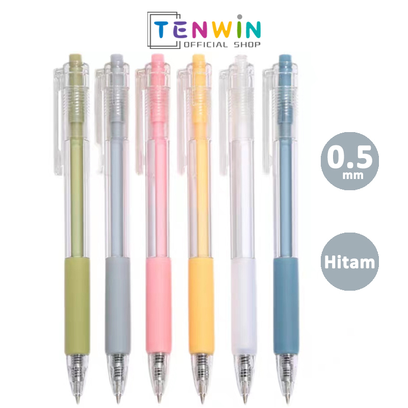 

Pulpen Gel Pen Juice PASTEL - 0.5mm Hitam-Tenwin