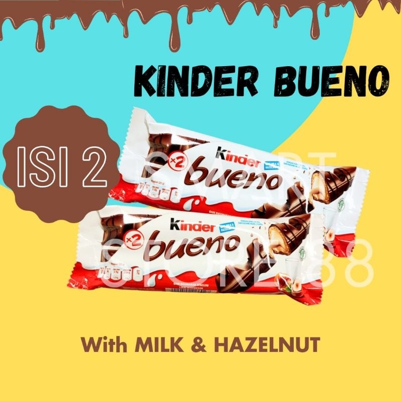 

KINDER BUENO T2 MILK HAZELNUT 43GR KINDERJOY CHOCOLATE WAFER COKLAT