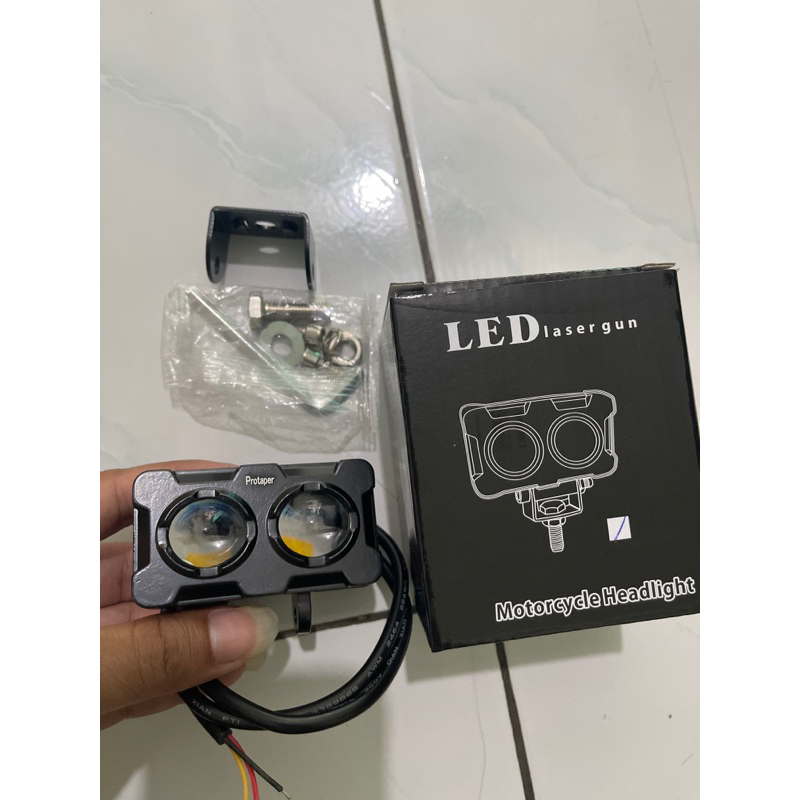 Lampu Tembak Sorot LED Laser 2 mata / lampu tembak SQL 2 mata polos super terang Lampu tembak D3 2mata