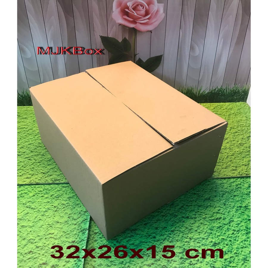 

kotak kardus box Uk,32x26x15 cm.....Single wall MODEL INDOMIE