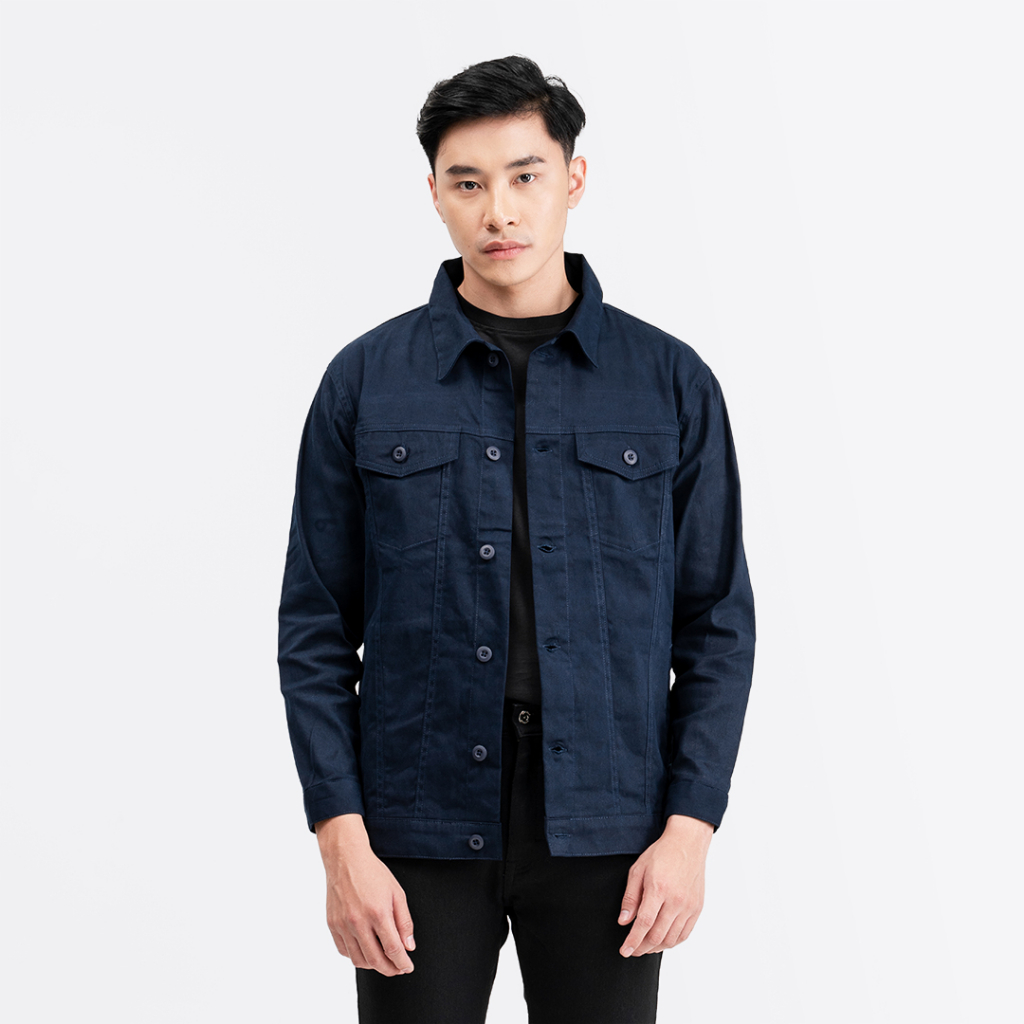 Livehaf - Trucker Canvas Jacket Navy