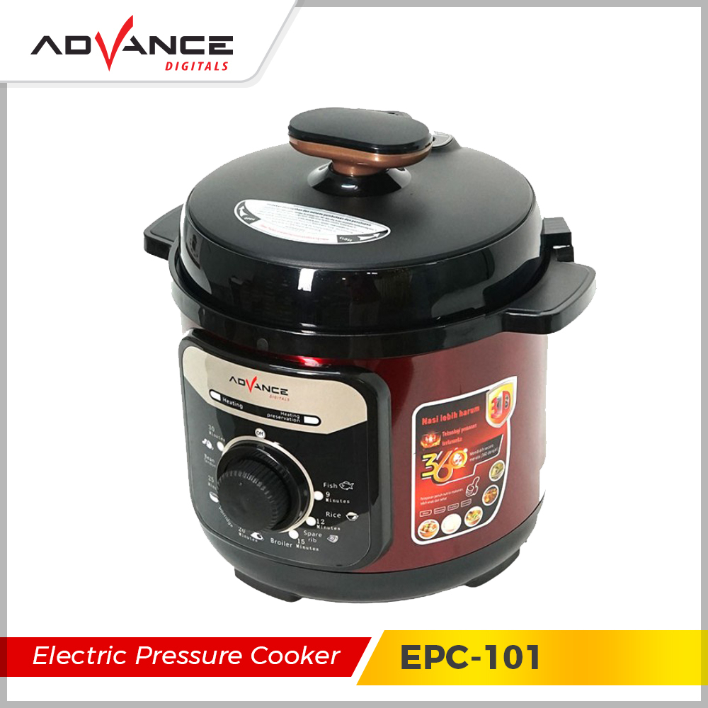 ADVANCE Electric Pressure Cooker 4 Liter Panci Presto Serbaguna Memasak Cepat EPC101