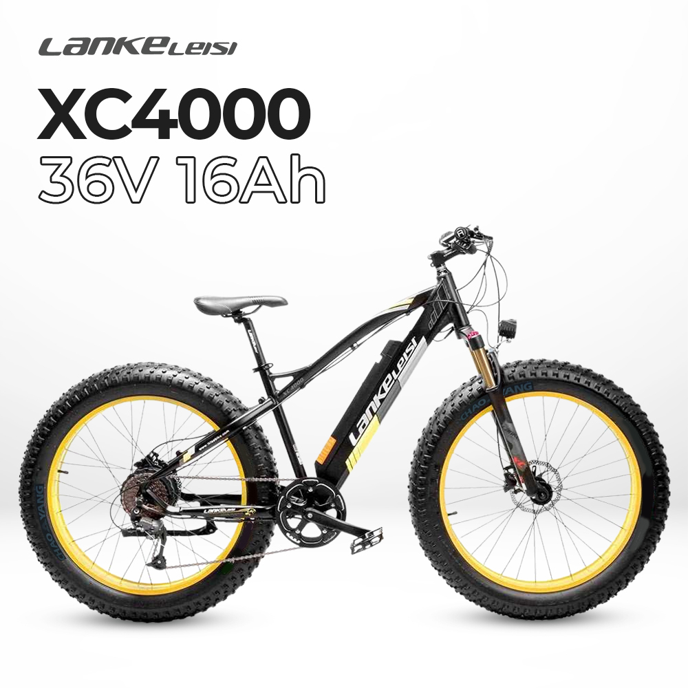 Lankeleisi Sepeda Listrik Gunung MTB 36V 16Ah - XC4000 - Black/Yellow