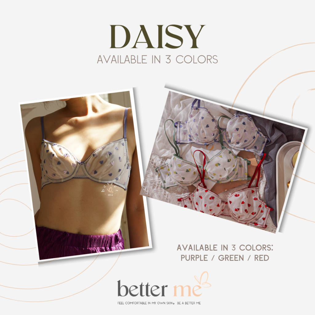 Daisy Bra BH Bralette High Quality fit to CUP D BMNY23009