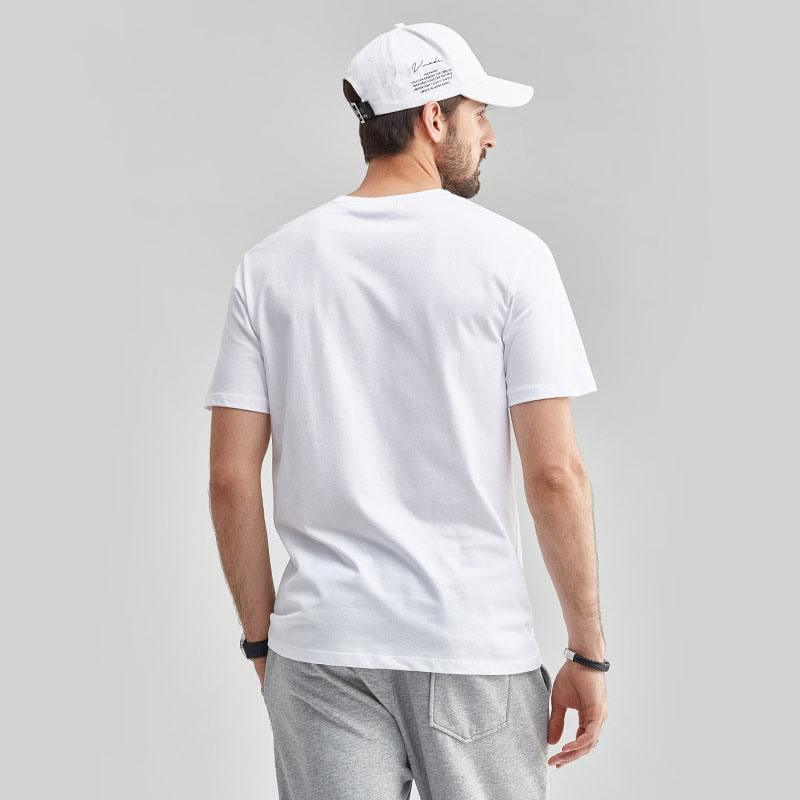 White T Shirt pria Kaos Polos Putih 30S Kaos Oblong Distro Dewasa Pria reguler kaos polos pria cotton Oversize lengan pendek pria