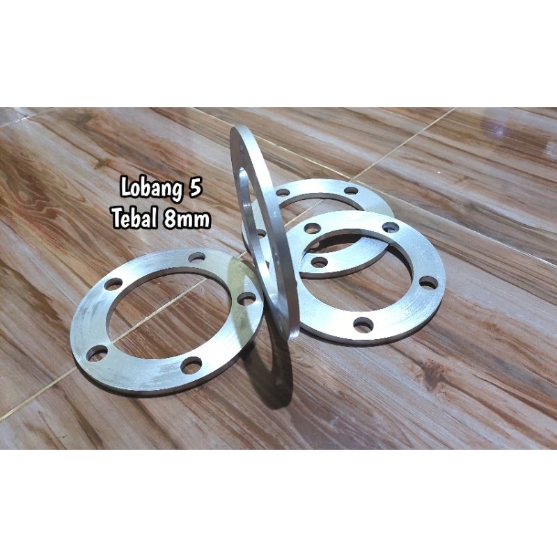 Spacer lobang 5 tebal 8 mm  / spacer lobang 6 Tebal 8 mm / Spicer Velg Mobil